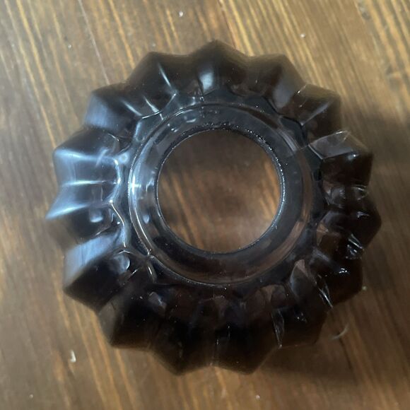 Sconce Tulip Shaped Smoked Colored Glass Shade Hard Wired Light Lamp - Picture 15 of 16